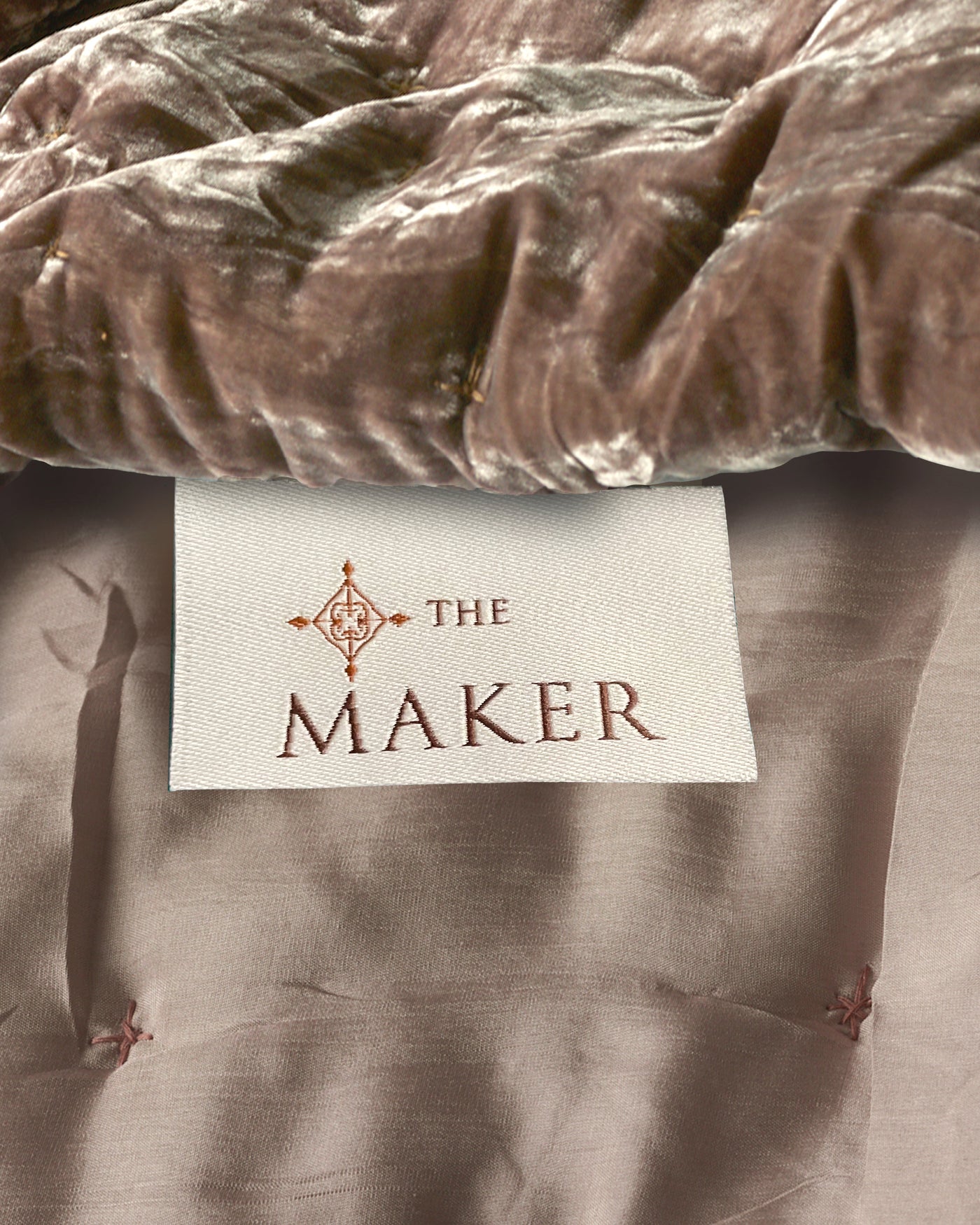 Silk Velvet Quilted Blanket in Whisper