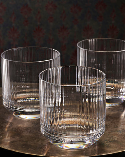 Ribbed Lowball Glasses
