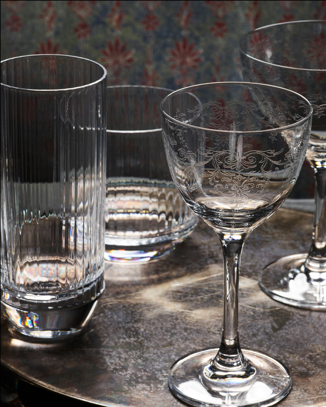 "Vintage Lace" Martini Glasses